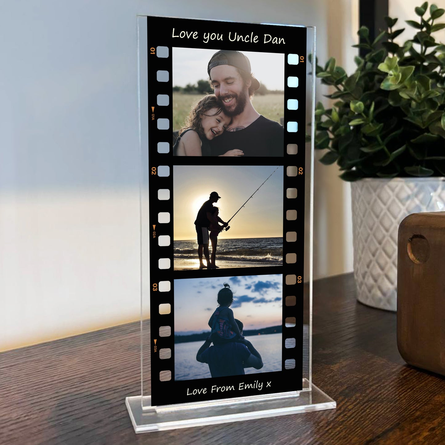 Personalised Love You Uncle Gift Birthday Fathers Day Collage