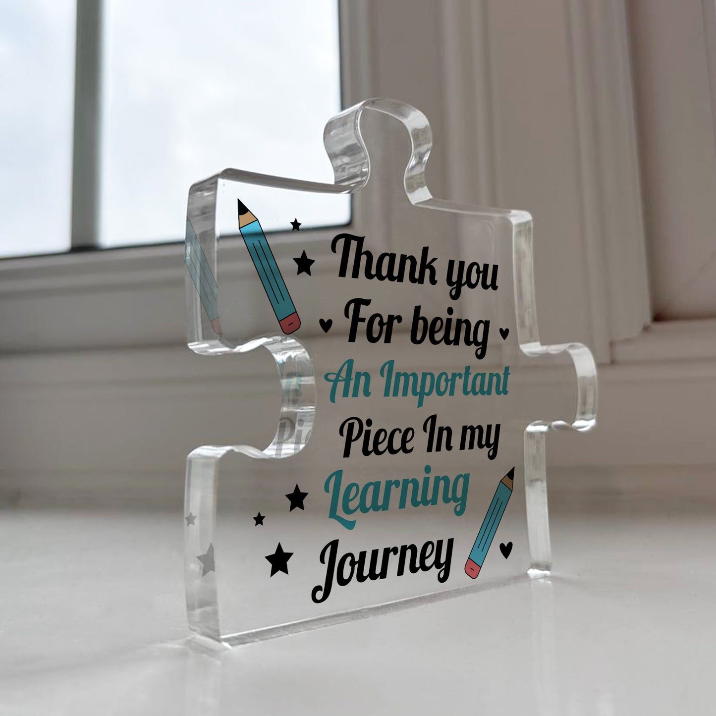 Gift For Teacher Teaching Assistant Important Piece Plaque