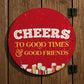 Bar Signs For Home Bar Round Wall Plaque Gift For Men Women
