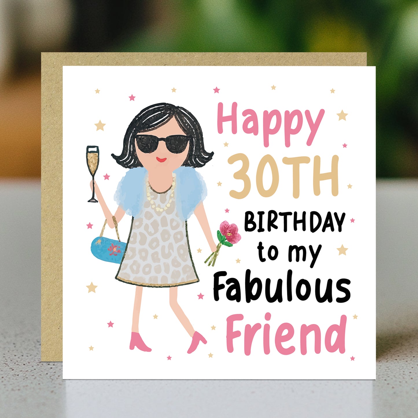 30th Birthday Card For Fabulous Friend Best Friend Card For 30th