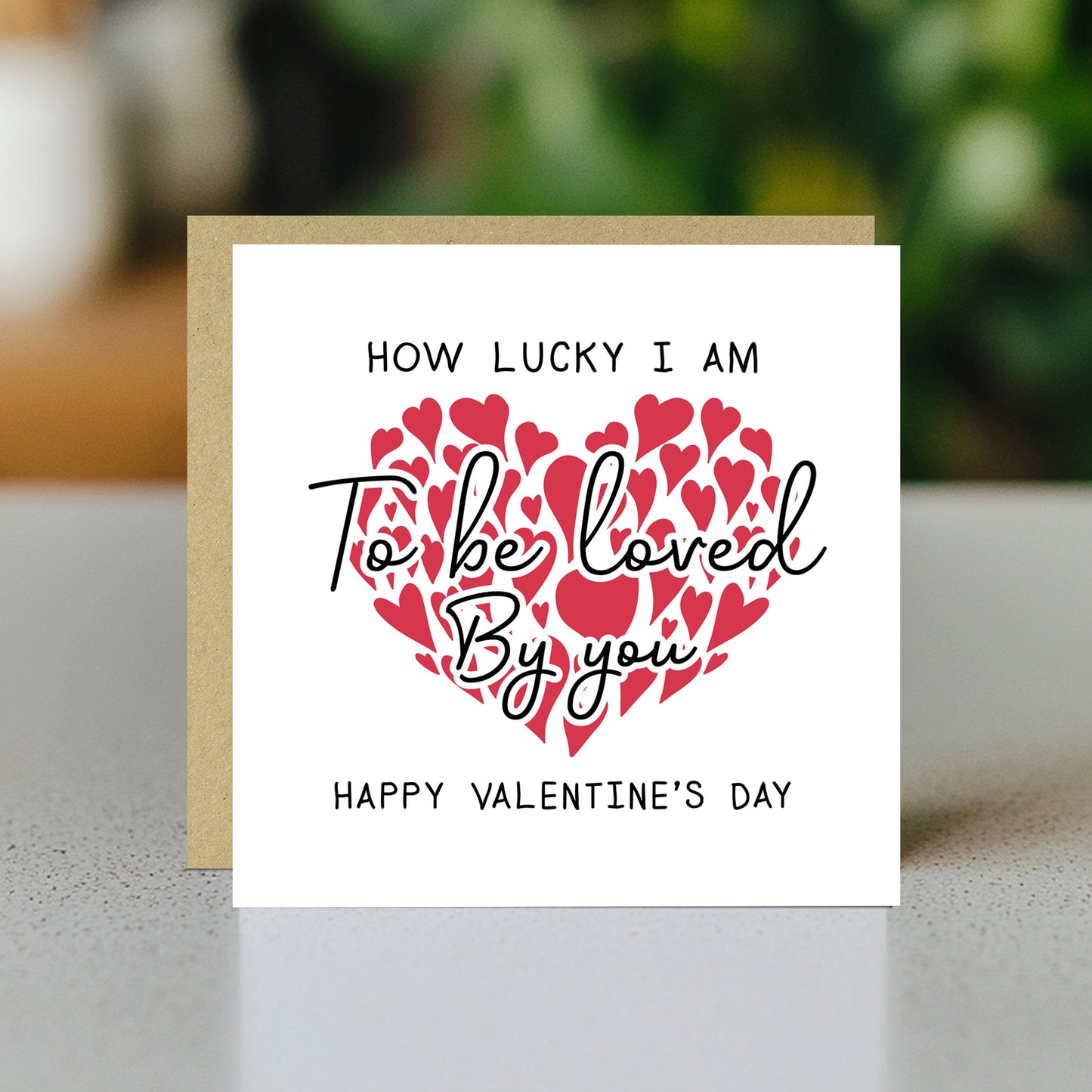 Valentines Card Special Card For Boyfriend Lucky Card Husband