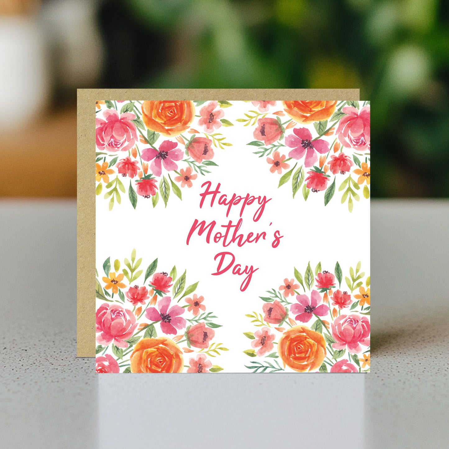 Mothers Day Card, Card For Mum, Floral Design, Card For Mum
