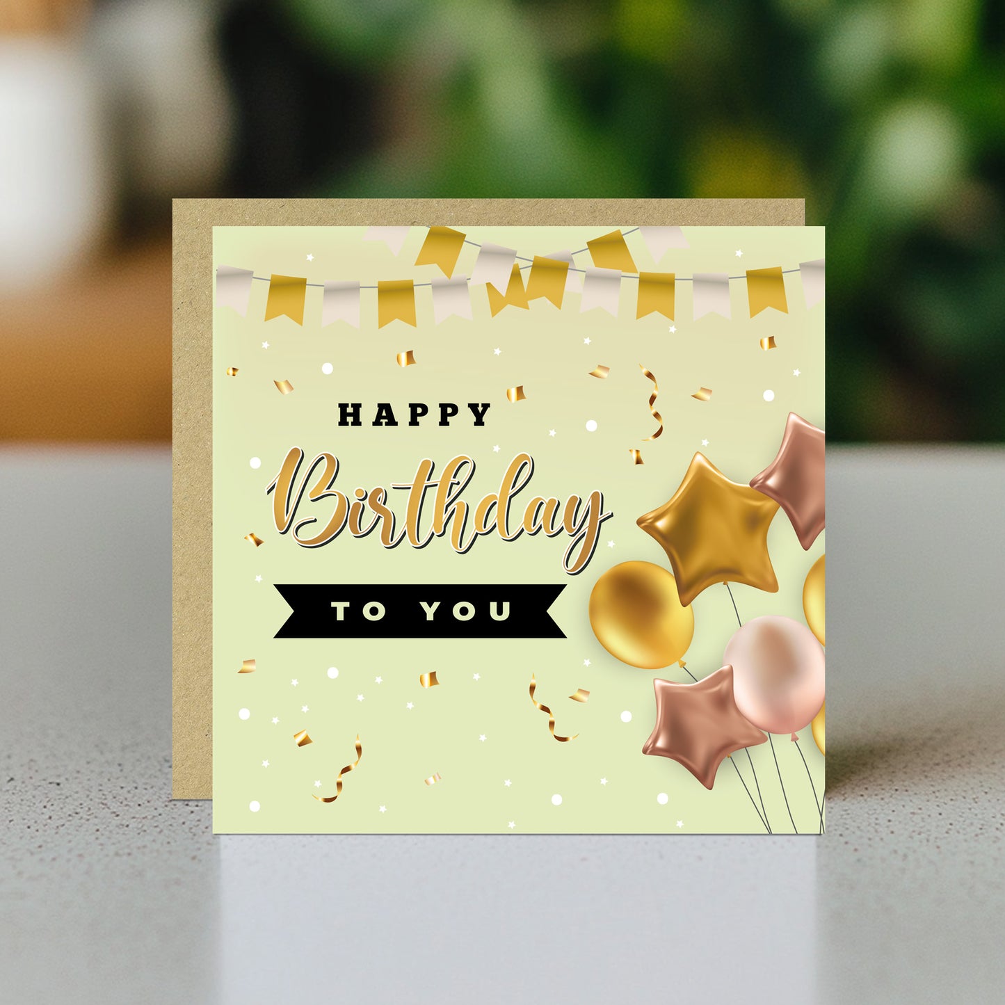 Birthday Card with Envelope Happy Birthday Card Men Women Friend