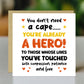 Thank You Card For HERO Thank You Card For Teacher Volunteer