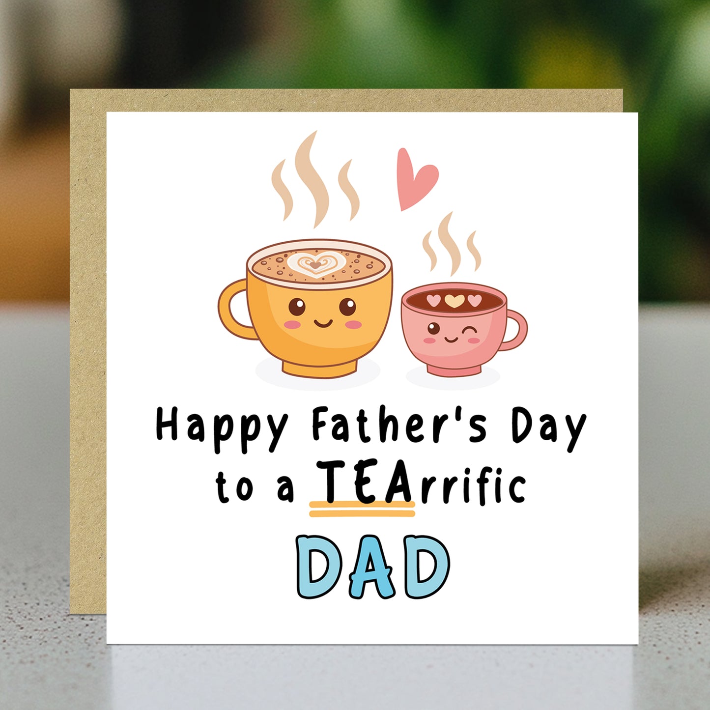 Fathers Day Card For Dad With Kraft Envelope Teariffic Dad Card