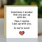 Funny Birthday Anniversary Card For Husband Wife Boyfriend