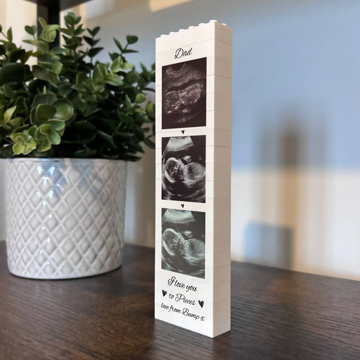 Personalised Dad Gift From Bump Brick Photo Block Puzzle Gift