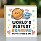 Fathers Day Card For Grandad Worlds Best Grandad Card