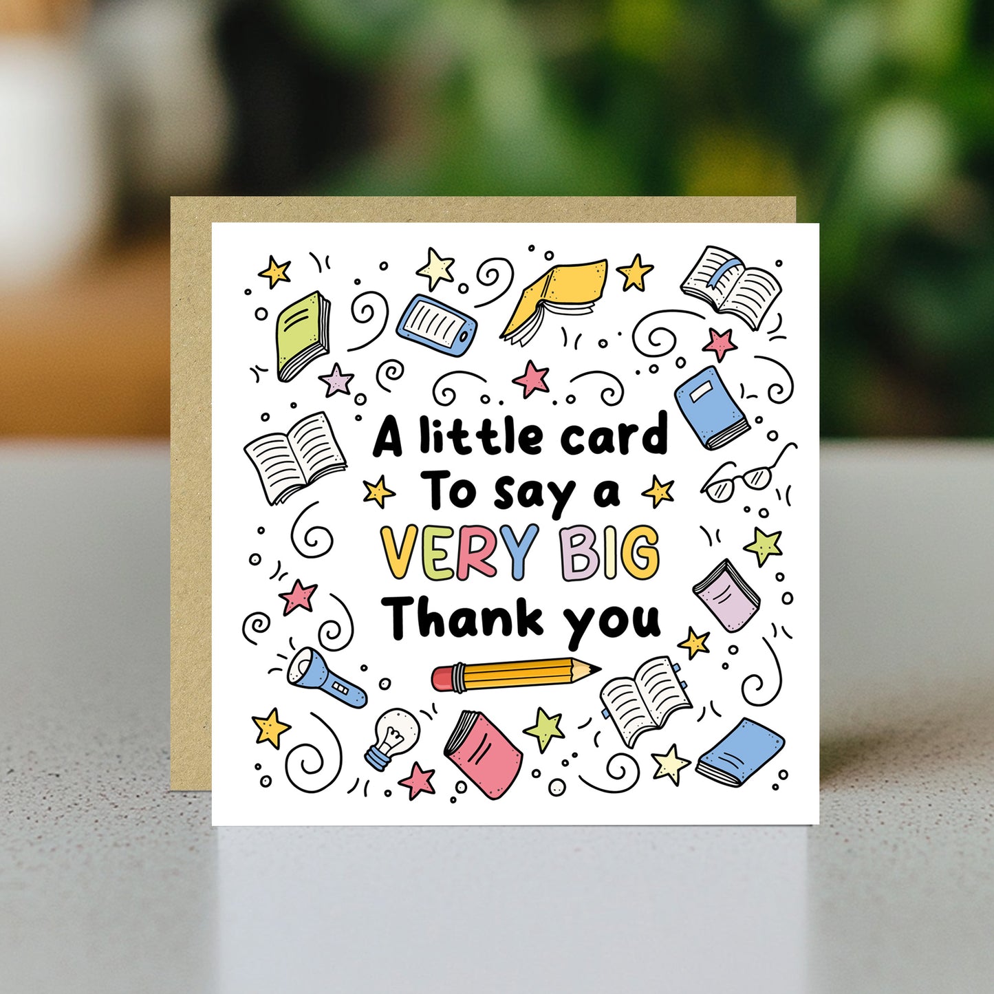 Thank You Card For Teacher, Card For Him Her Appreciation Card