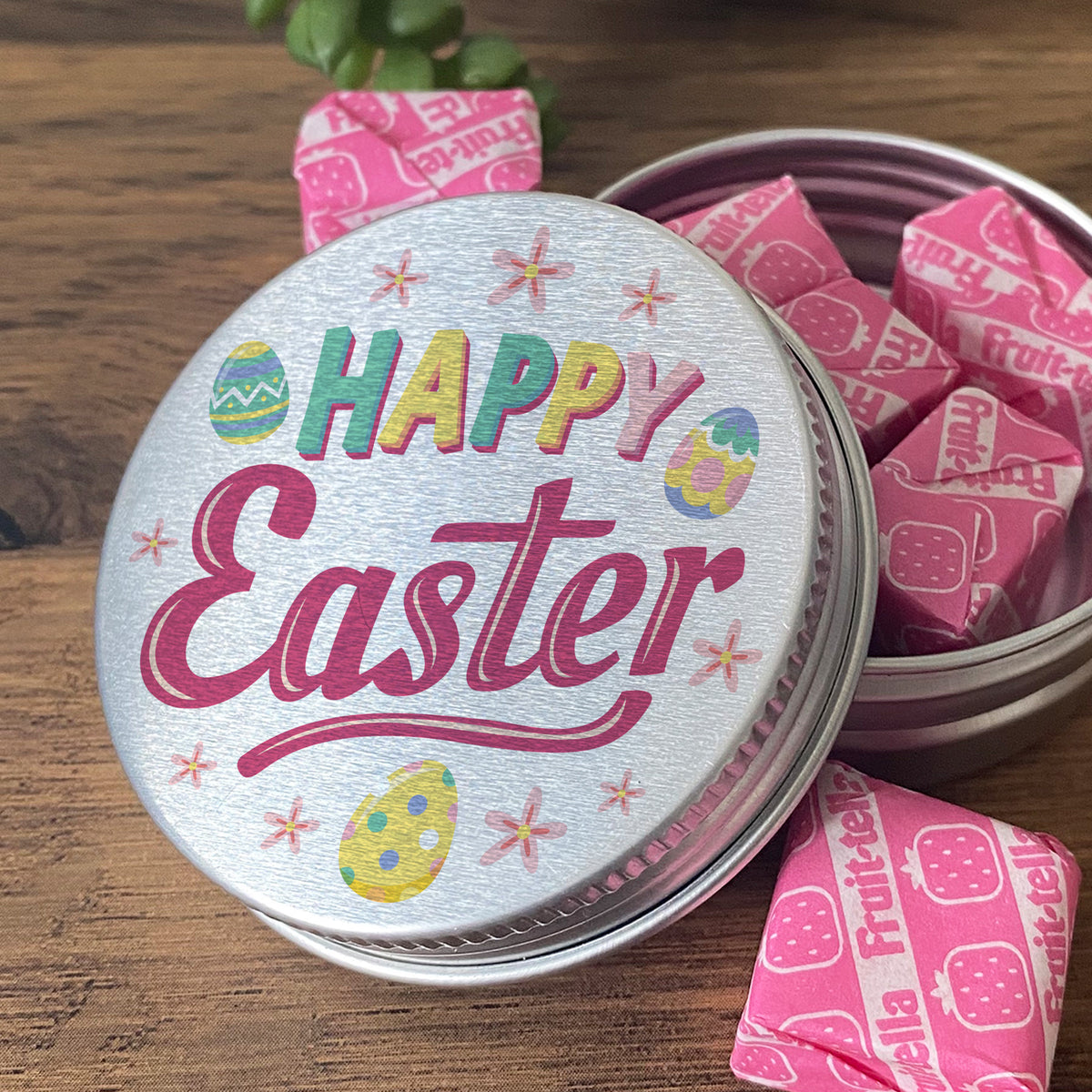 Happy Easter Metal Sweet Tin Gift For Easter Gift For Kids Child