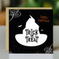 Trick Or Treat Greetings Card With Kraft Envelope Halloween Card