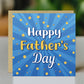 Dad Card For Fathers Day With Envelope Included Gold Stars