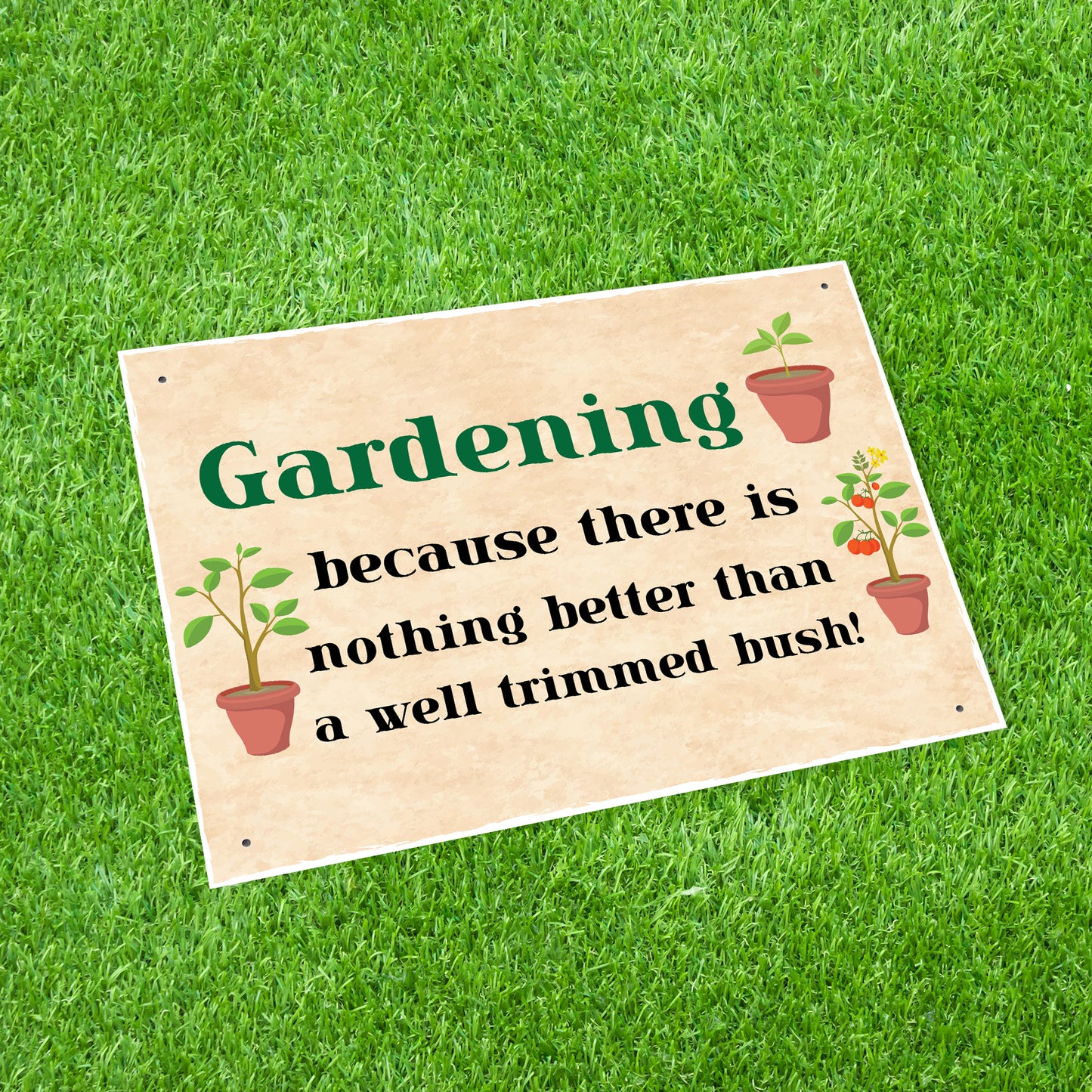 FUNNY Garden Sign For Outdoor Hanging Wall Door Sign Shed Sign