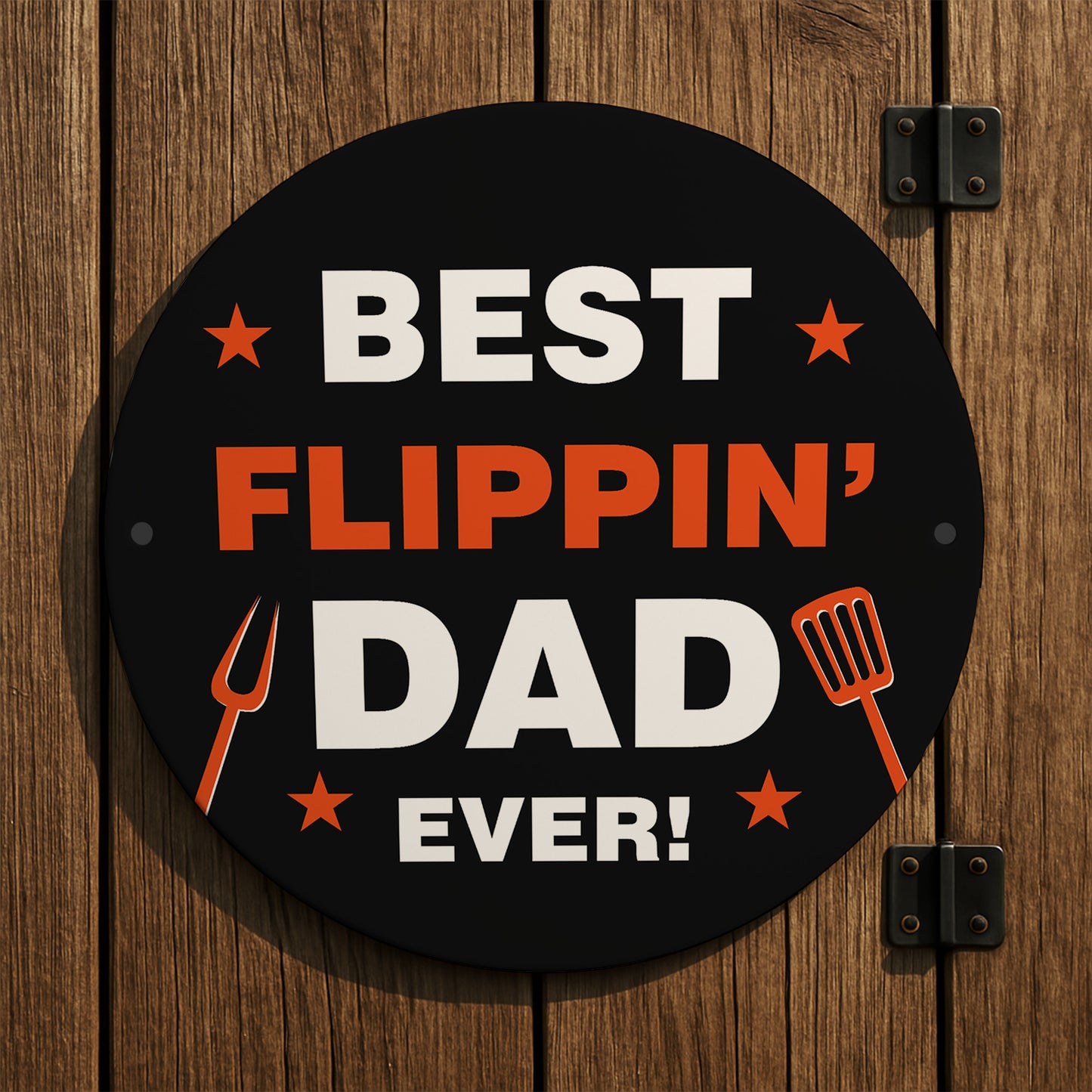 Fathers Day Gift For Dad Best Flippin Dad BBQ Sign Man Cave Sign