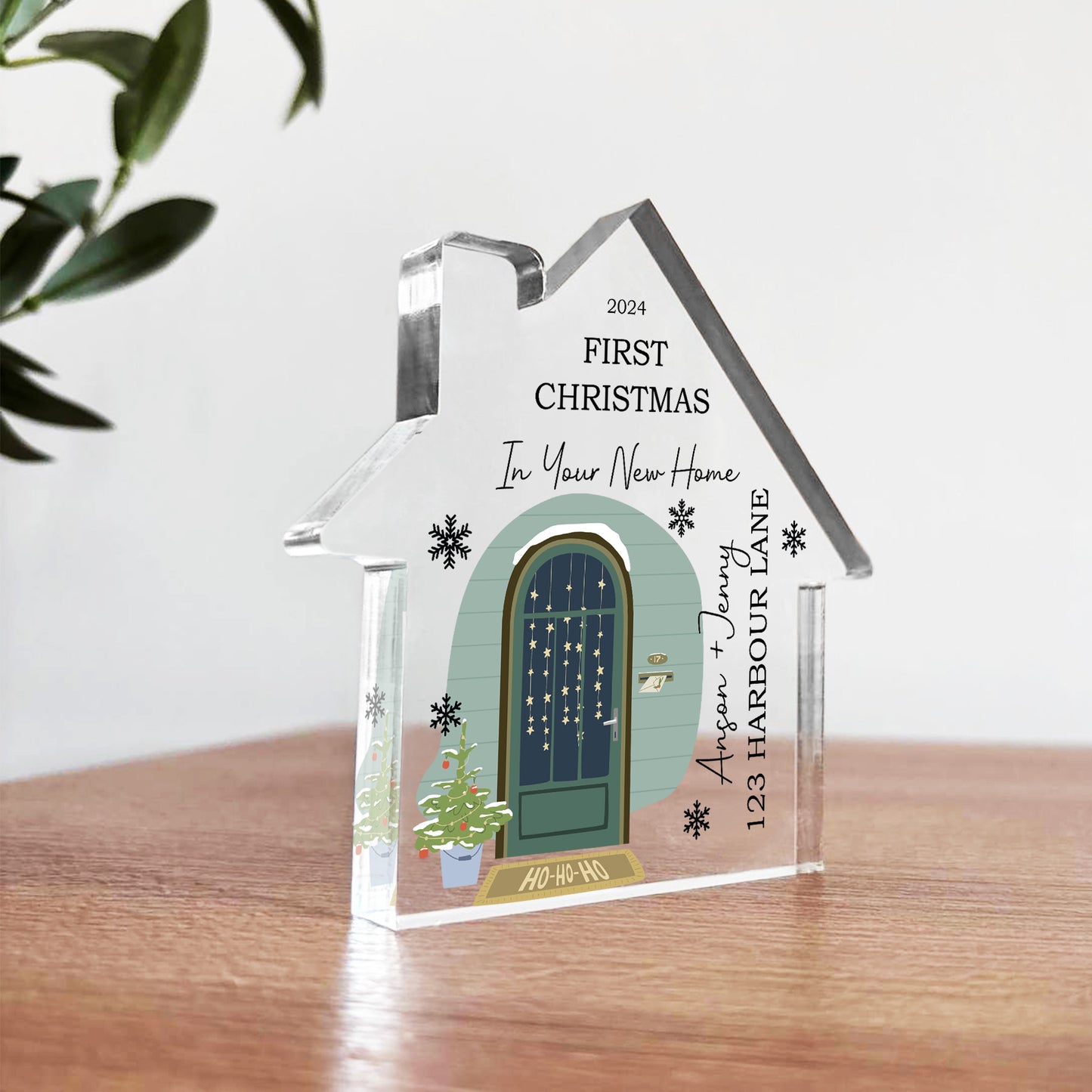 Personalised First Christmas In Your New Home Acrylic Christmas
