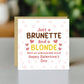 Galentines Day Card, Blonde And Brunette Best Friend Card Funny