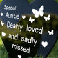 Auntie Memorial Stake In Loving Memory Auntie Graveside Plaque