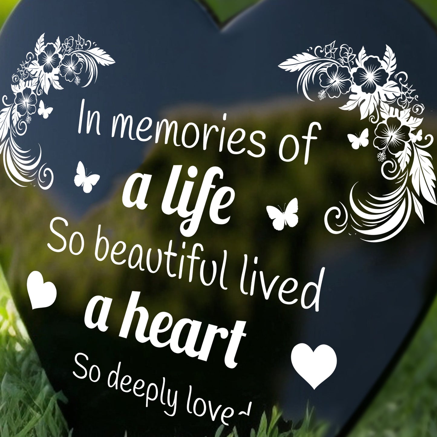 Grave Memorial Plaque Garden Ground Stake Grave Marker Memorial