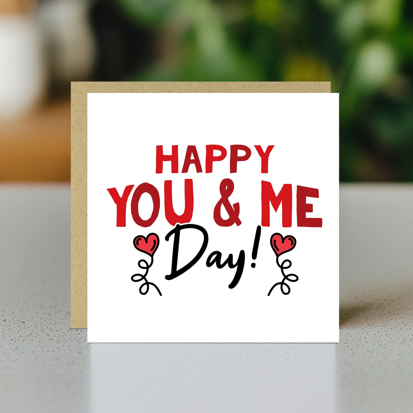 HAPPY YOU AND ME DAY Anniversary Card For Him Her Valentine Card