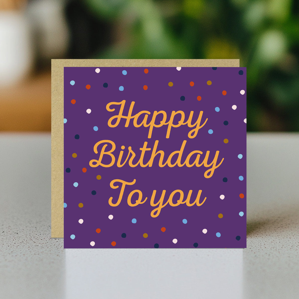 Happy Birthday To You Cards For Her With Envelope Polka Dot