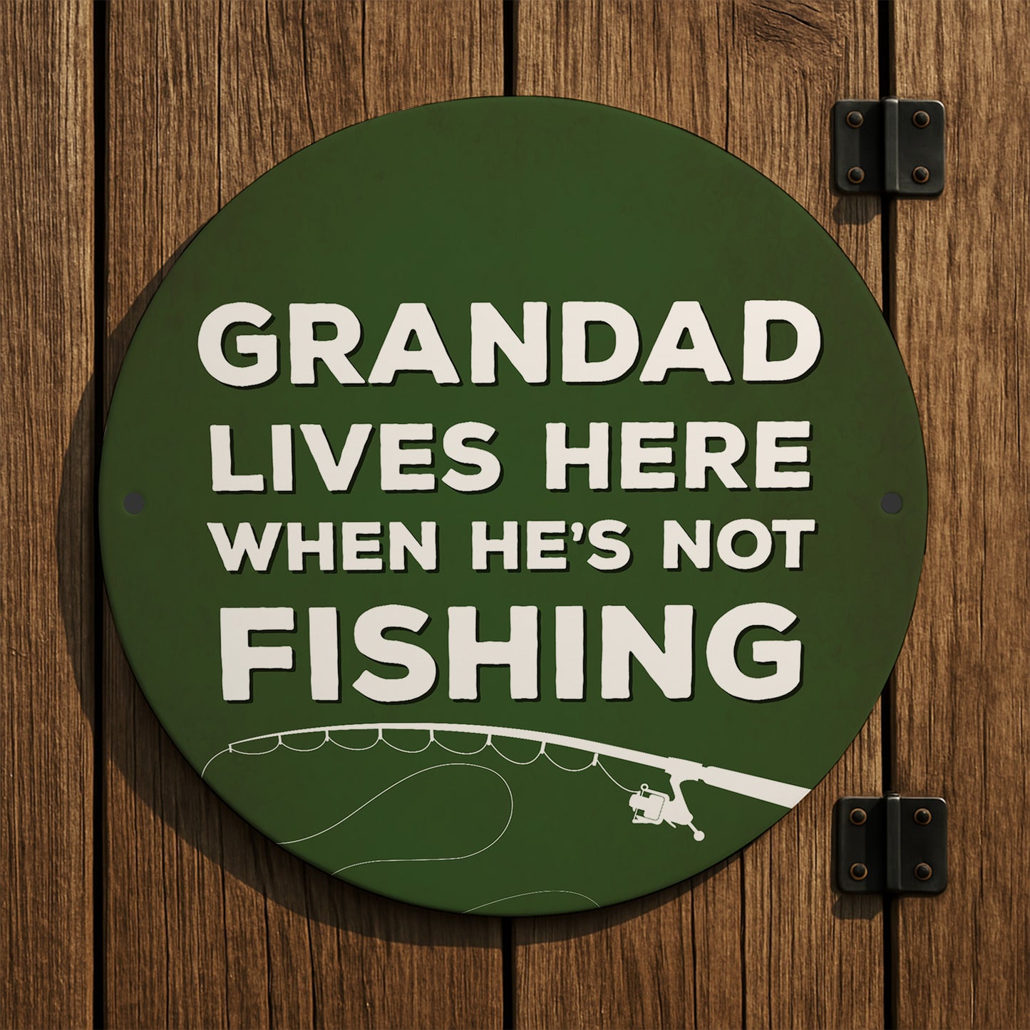 Fishing Gift Hanging Fishing Sign For Man Cave Garage Funny Gift