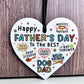 Fathers Day Gift From Dog Funny Gift For Dad Hanging Heart
