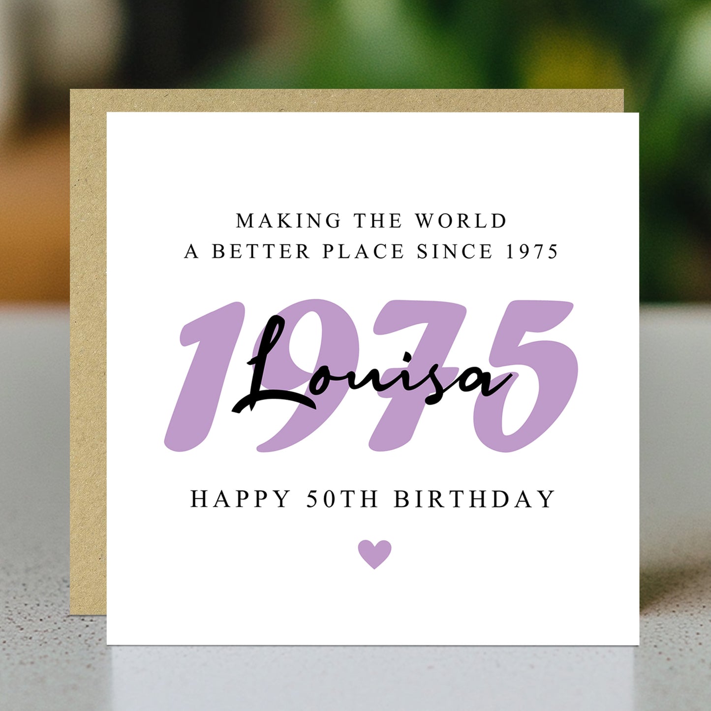 Personalised 50th Birthday Card For Mum Nan Nanny Grandma