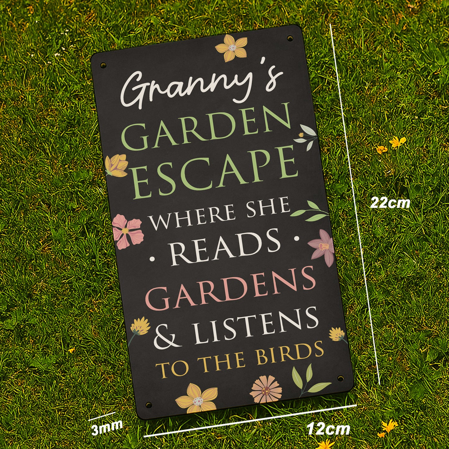 Personalised Garden Sign For Outside GARDEN ESCAPE Sign For Gard