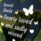 Uncle Memorial Stake In Loving Memory of Uncle Graveside Marker
