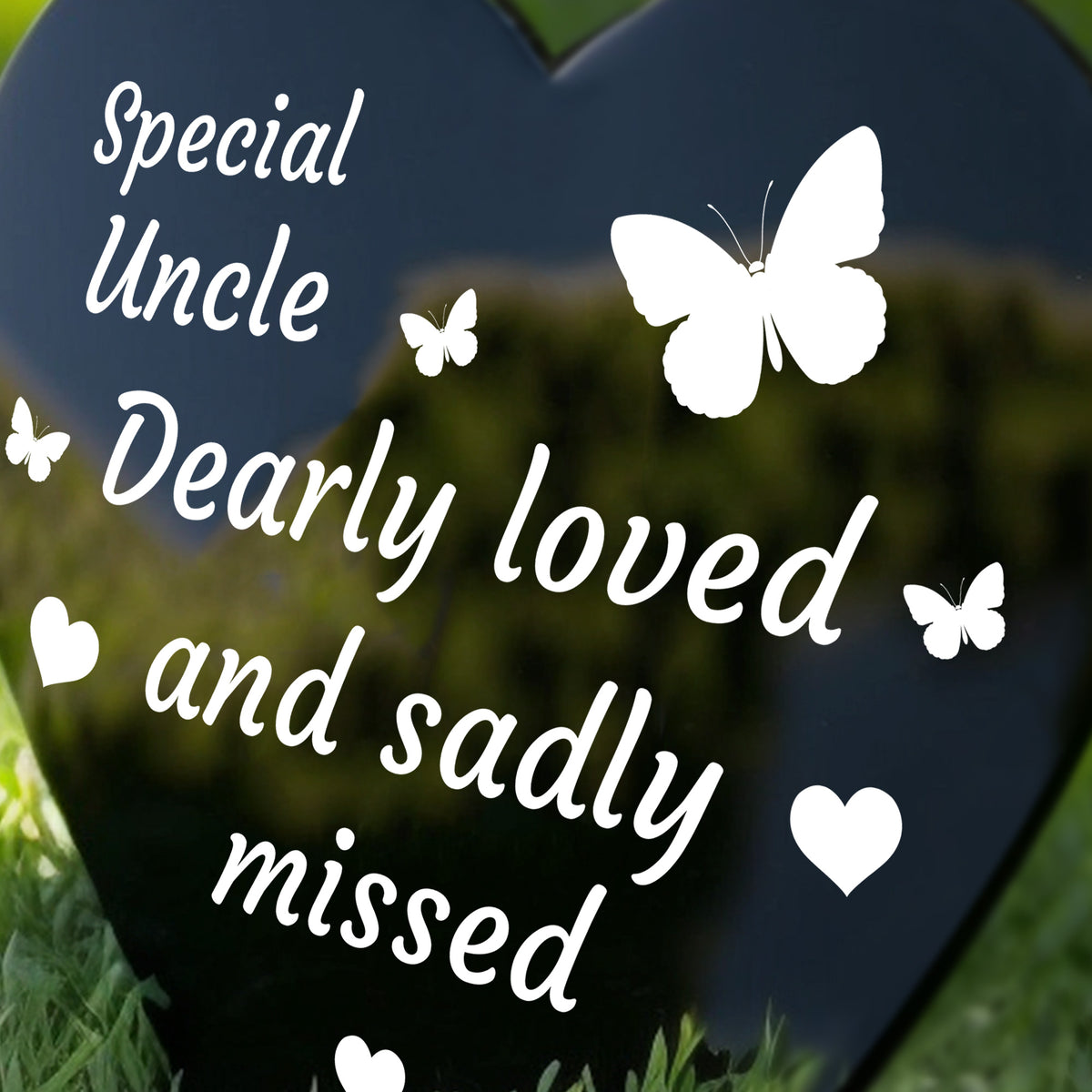 Uncle Memorial Stake In Loving Memory of Uncle Graveside Marker