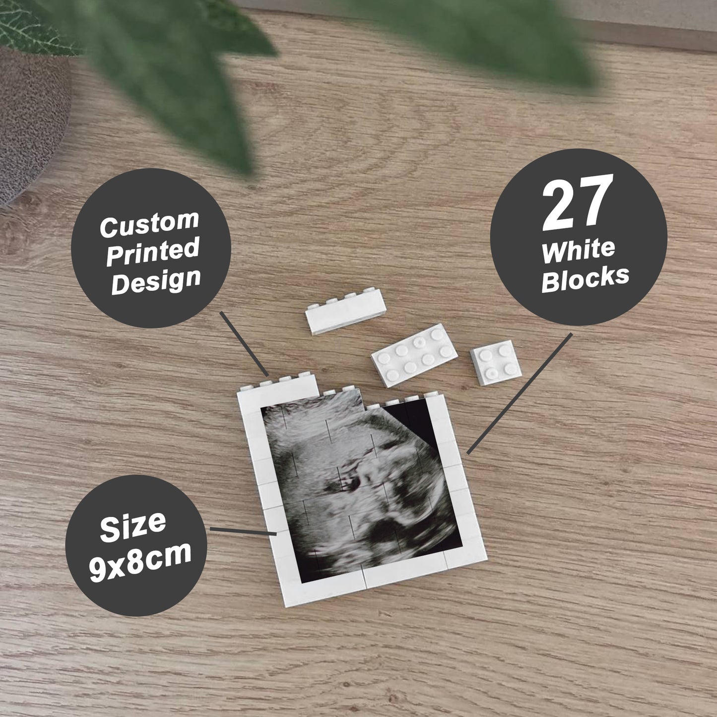 Personalised Baby Scan Photo Plaque Pregnancy Annoucement Gifts