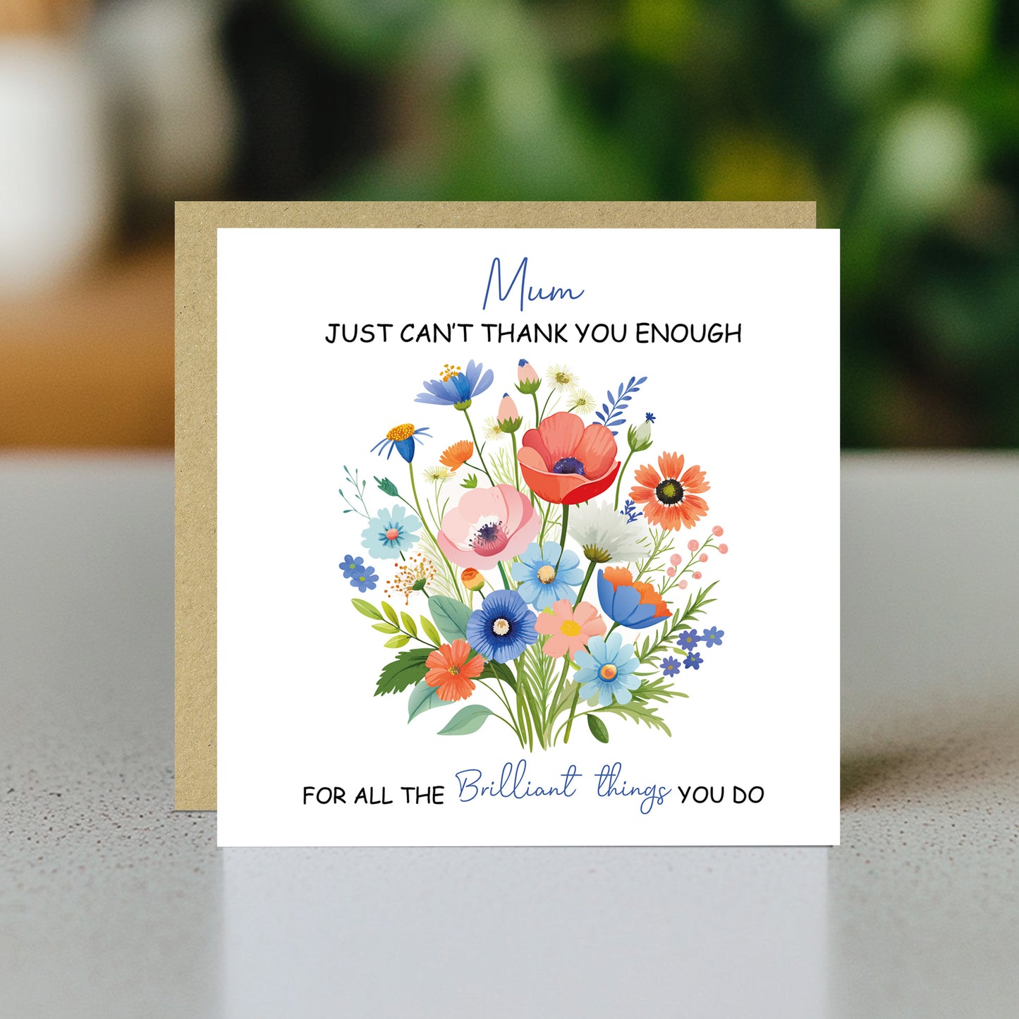 Birthday Card For Mum Mothers Day Card Thank You Card For Mum