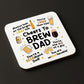 Funny Dad Gift Dad Coaster Cheers To Brew Dad Gift For Birthday