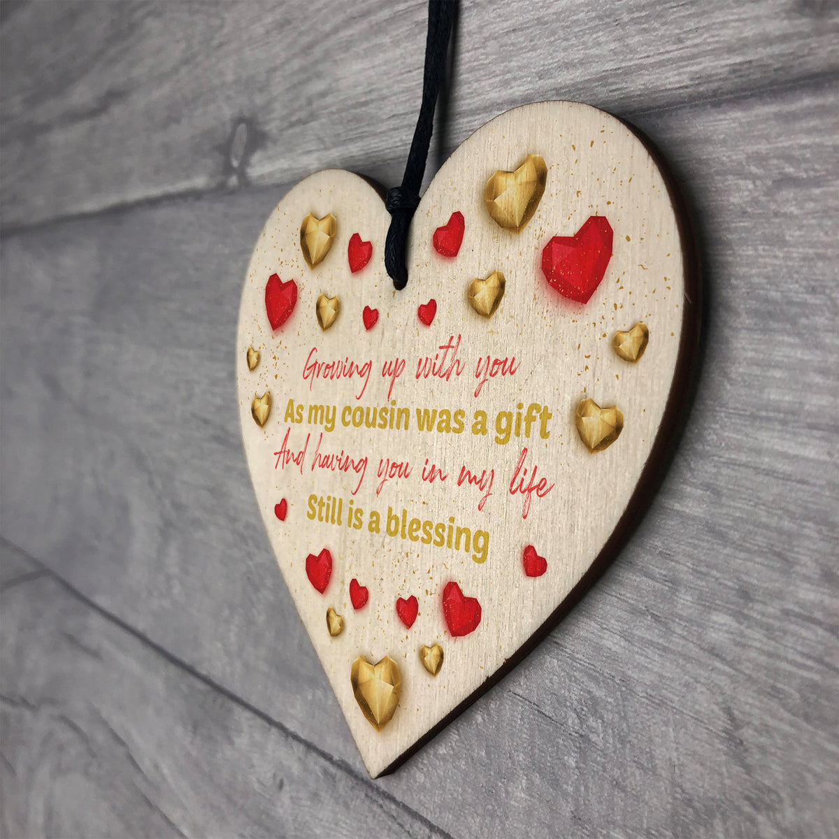 Cousin Gifts For Birthday Family Gifts For Cousin Wooden Heart