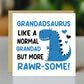 Birthday Card For Grandad Kraft Envelope Rawrsome Grandad Card