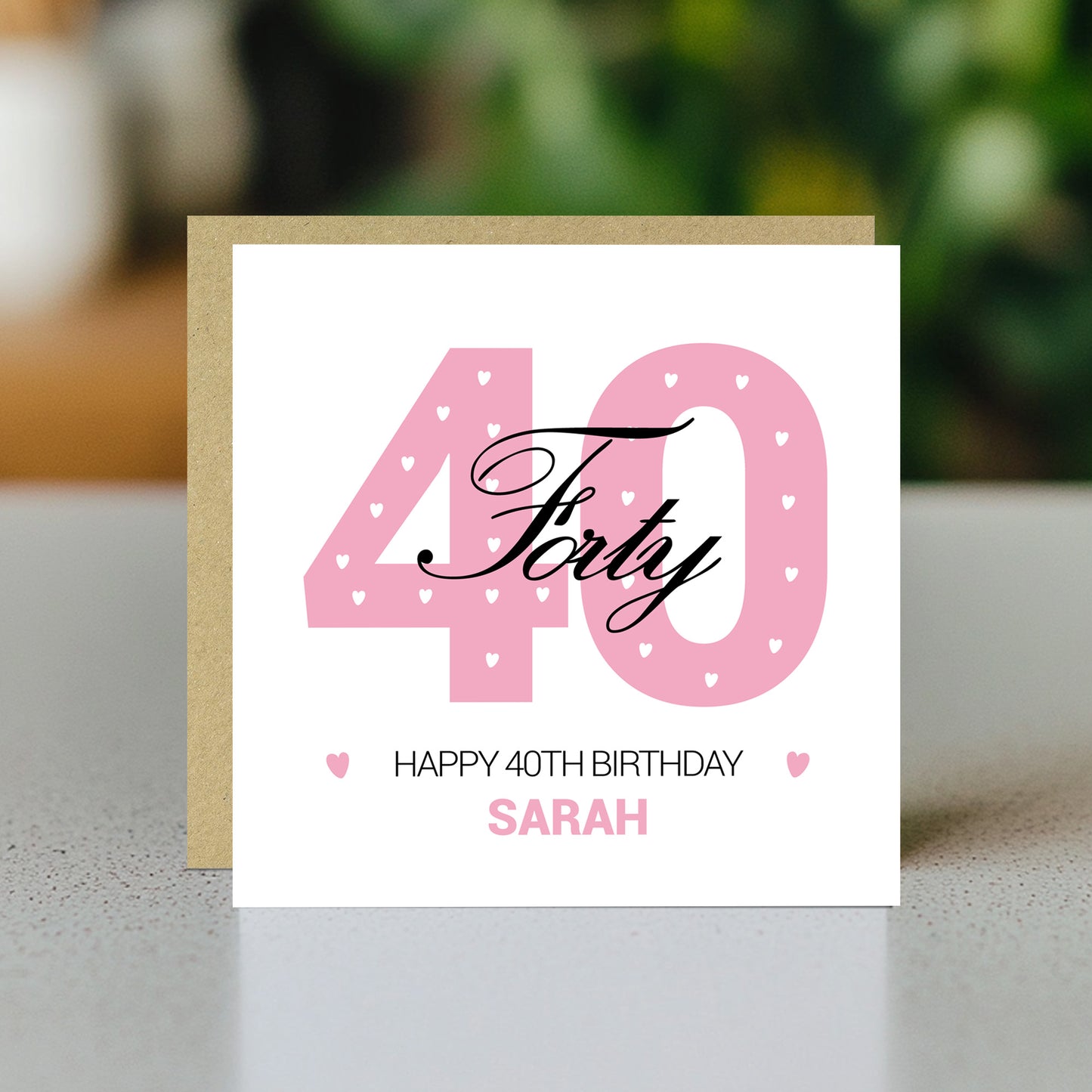 PERSONALISED 40th Birthday Card For Daughter Auntie Mum Friend