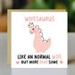 Wife Birthday Card for Her Wifesaurus Wife Card For Anniversary