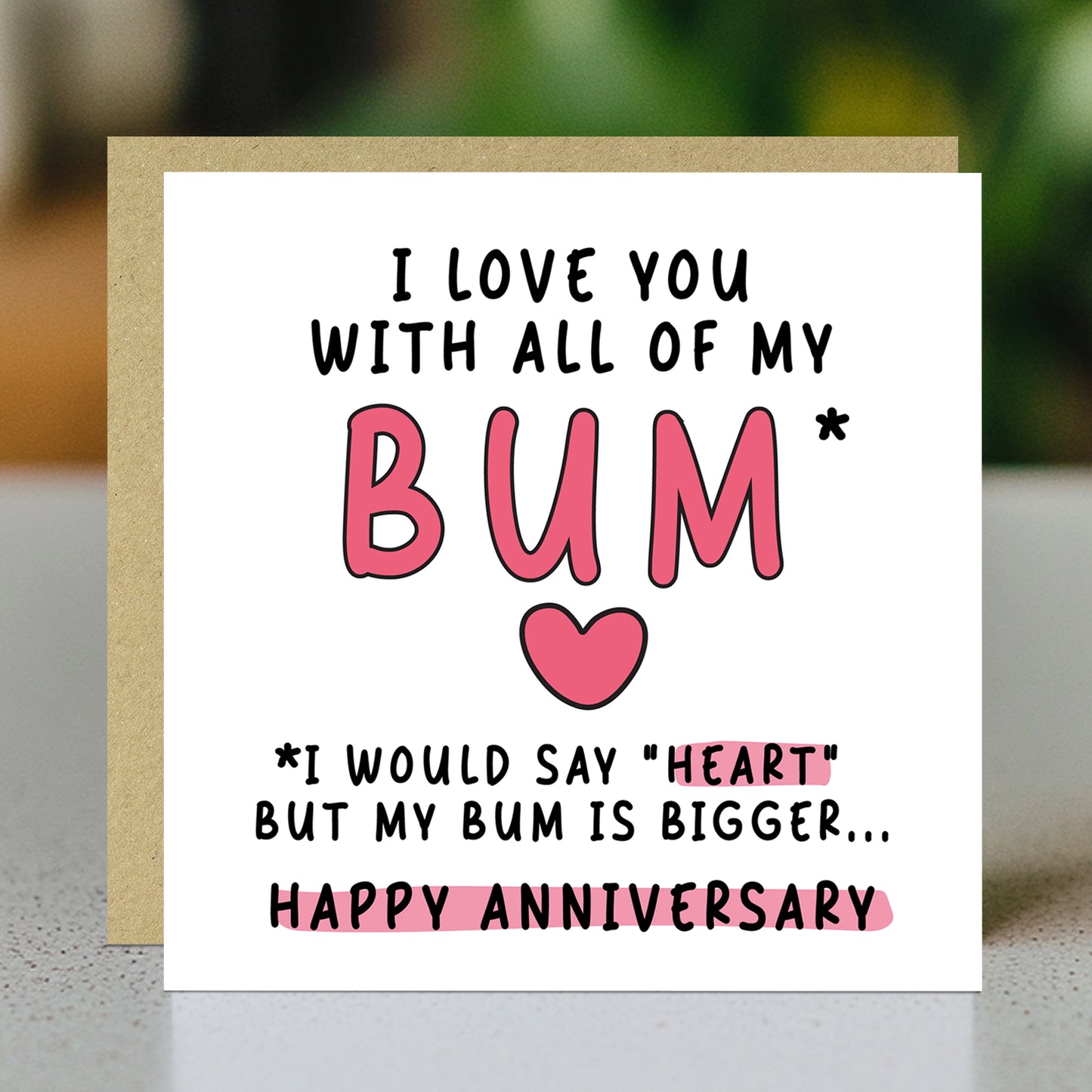 FUNNY Anniversary Card For Boyfriend Husband Love You Card