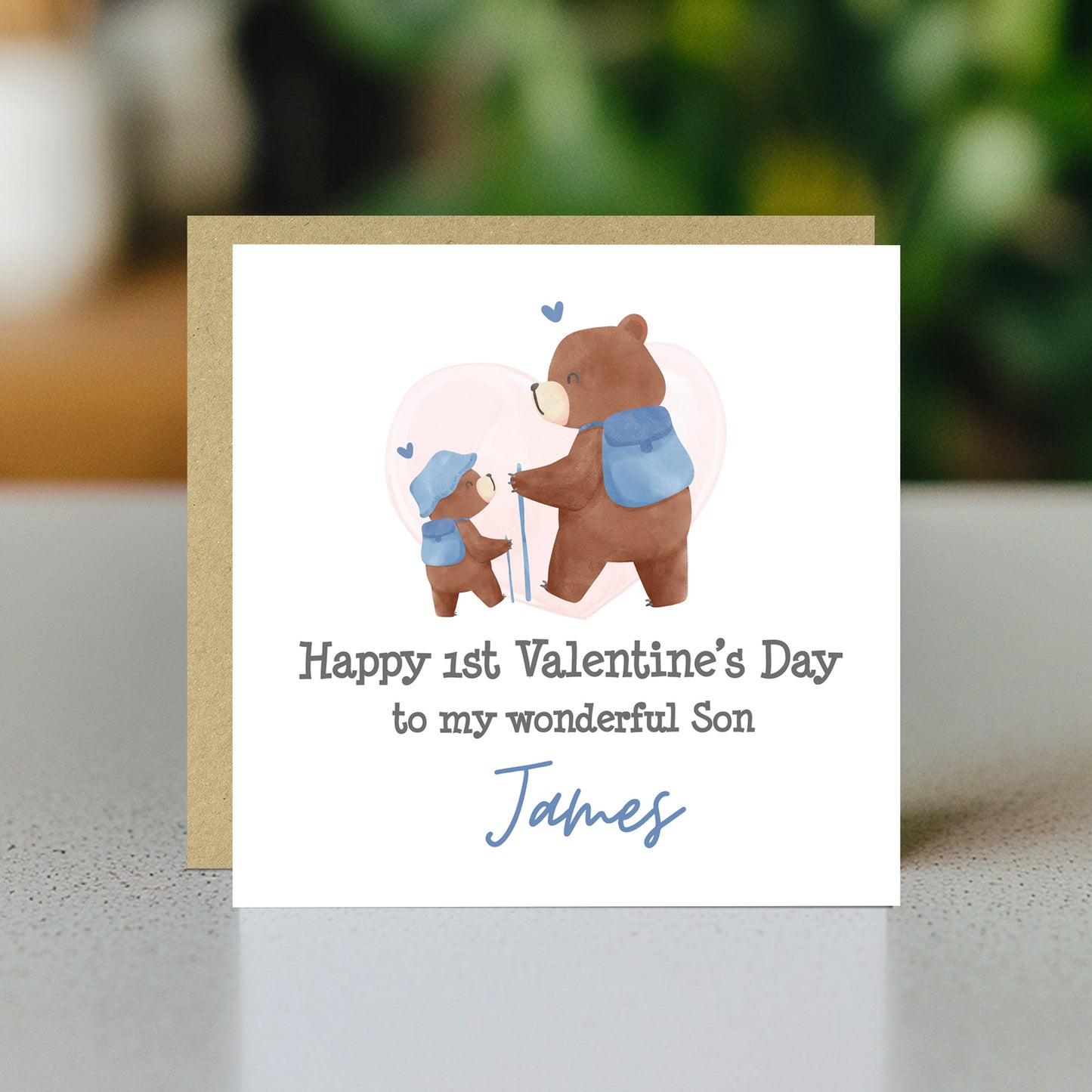 Personalised Valentines Card For Son, Son Valentines Card