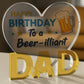 Birthday Gift For A Beer Illiant Dad Acrylic Plaque Dad Birthday