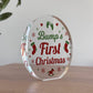 Bumps First Christmas Acrylic Mum and Dad To Be Mummy Daddy