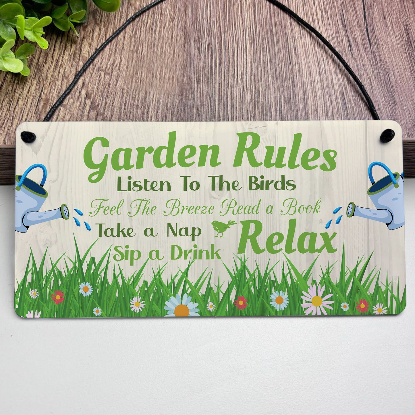 Garden Sign For Outdoor Hanging Garden Rules Sign For Yard