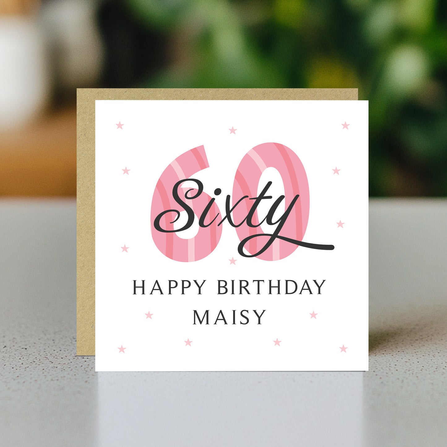 Personalised 60th Birthday Cards For Women Mum Auntie Nan
