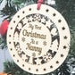 My First Christmas As A Nanny Wooden Hanging Bauble DecorationTh