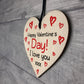 Happy Valentines Day Wood Heart Gifts For Him Her Boyfriend