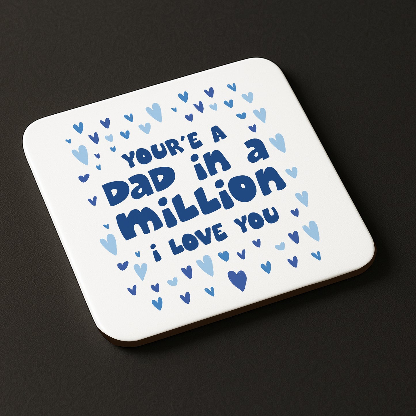 Dad In A Million Novelty Coaster Gift For Fathers Day Birthday
