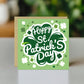 Happy St Patrick’s Day Card Irish Day Card With Shamrock