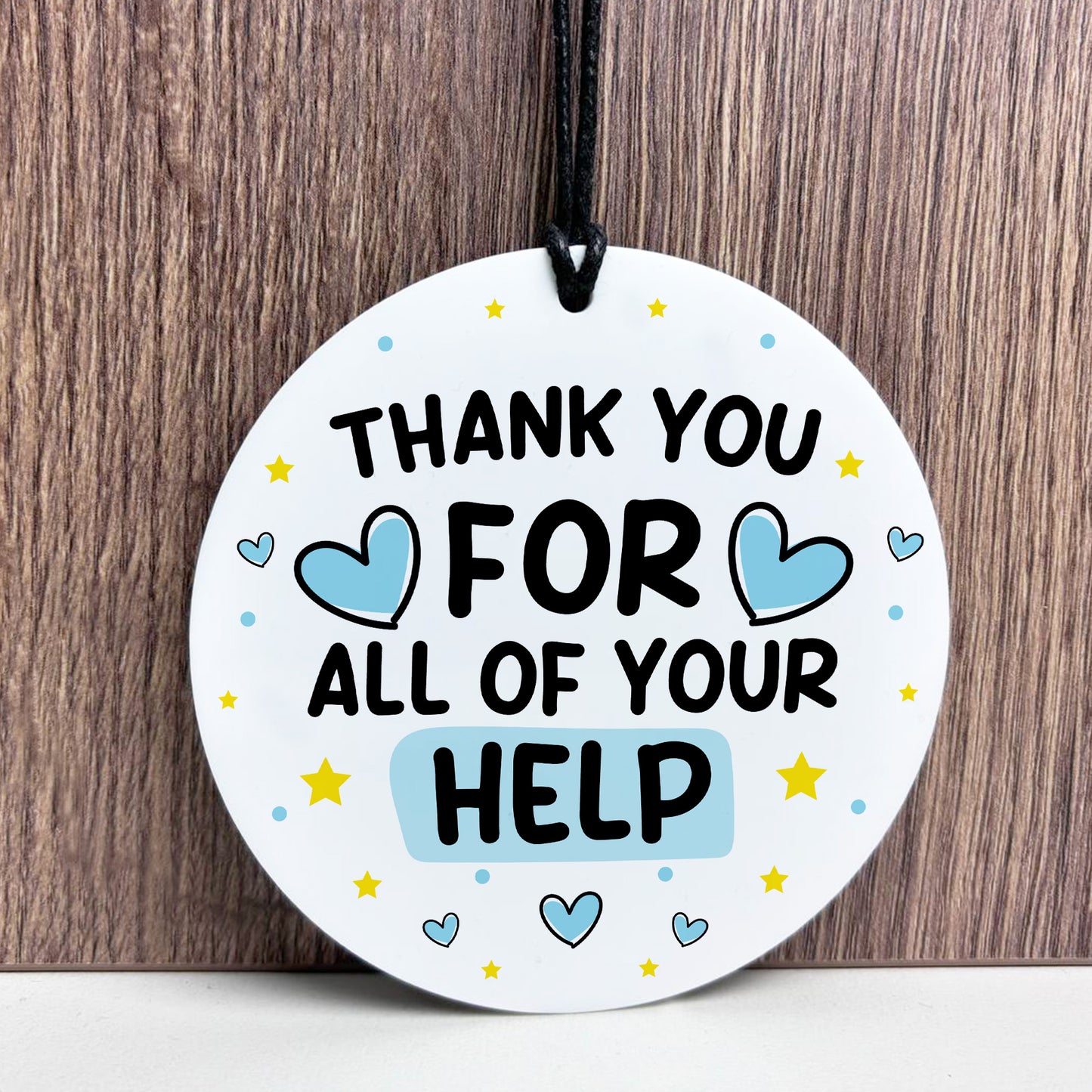 Thank You For Your Help Gift For Friend Volunteer Teacher Mentor
