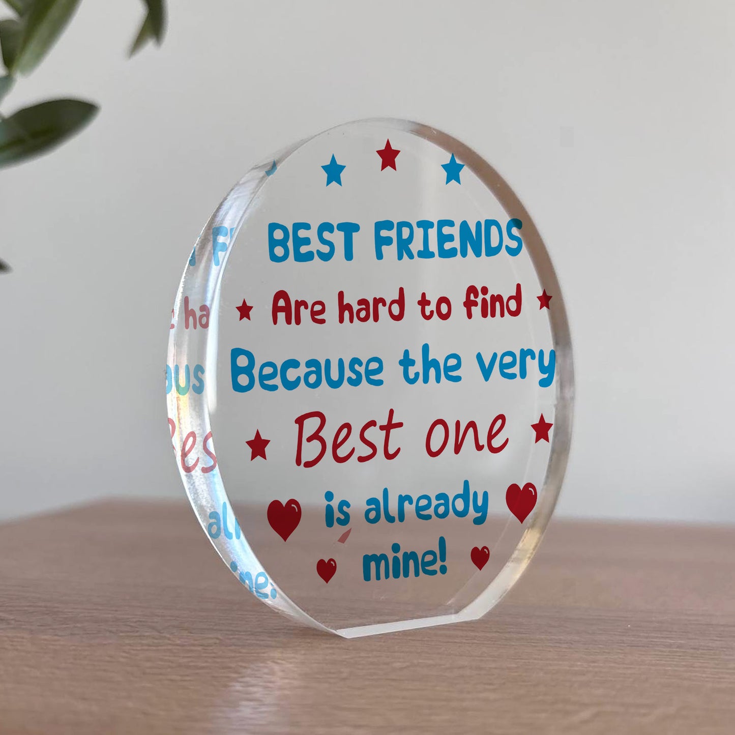 BEST FRIEND PLAQUE Special Thank You Gift For Friend