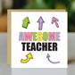 Card For Teacher AWESOME Teacher Card Teacher Appreciation Card